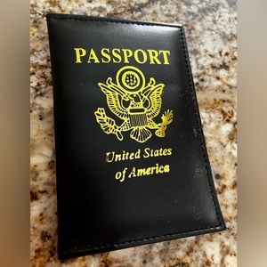 Leather passport holder